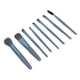 thumbnail image 1 of Juego de 8 brochas de maquillaje, juego de brochas de maquillaje Delaman, brochas para polvos faciales para mezclar cosméticos profesionales portátiles(Azul), 1 of 5