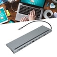 thumbnail image 1 of USB C Hub, Multiport Docking Station USB C To Ethernet Hub 12 In 1  For Laptop For Computer, 1 of 8