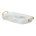 thumbnail image 4 of Esquirla Serving Tray, Countertop Organizer, Multipurpose Cosmetic Storage Tray, Bathroom Vanity Tray for Dining Room, Office, Farmhouse M, 4 of 8