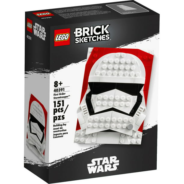 atom eksplicit Permanent LEGO Brick Sketches First Order Stormtrooper 40391 - Walmart.com