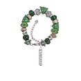 thumbnail image 2 of Forever Bar Green Christmas Bead Bracelet, 2 of 4