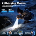 thumbnail image 2 of Two Side Solar Handheld Flashlight with COB Sidelight, High Bright, 2 of 7