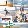 thumbnail image 5 of Bata unisex para adultos, con capucha, de microfibra, para baño, para surfear en verano, para nadar, para playa, para surfear, 5 of 5