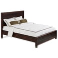 thumbnail image 1 of Pemberly Row Contemporary Solid Wood Full Platform Bed in Walnut, 1 of 9