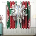 thumbnail image 2 of Snowflake Christmas Gift Curtains Grommet Black Out 63 Inch Length Curtain Drapes for Bedroom Living Room 2 panels set, 2 of 5