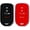 Black and Red, variant on Autobase Silicone Key Fob Cover for Honda Accord Civic CR-V CRV Pilot Passport Insight EX EX-L Touring | Car Accessory | Key Protection Case 2 Pcs (Black & Red)
