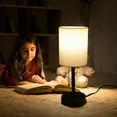 thumbnail image 6 of Table Lamp for Bedroom, Bedside Lamps for Nightstand, Desk Reading Lamp for Kids Room Living Room Office Dorm, 6 of 8