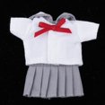 thumbnail image 2 of Mini conjuntos de uniformes japoneses reemplazo de accesorios hechos cuerpo , 7 a elegir , Gris claro, tal se describe Yotijar Muñeca, 2 of 10