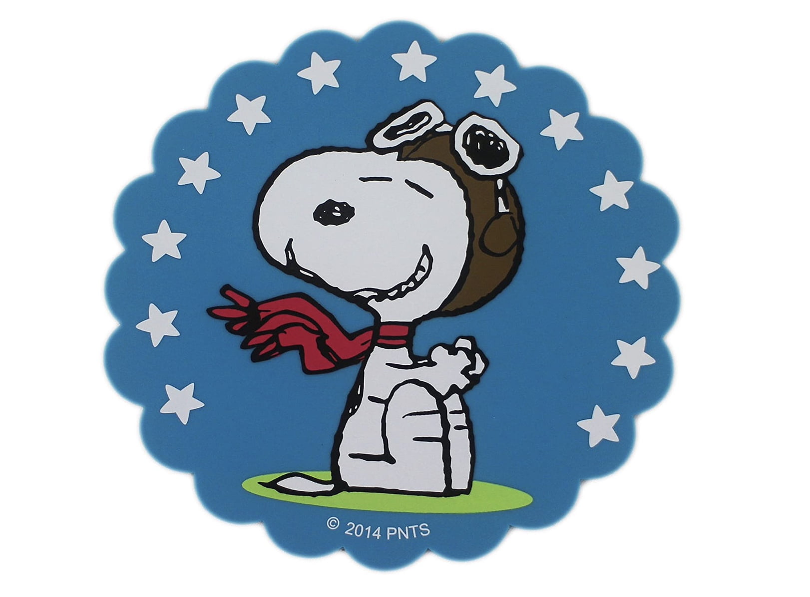 Peanuts Snoopy Blue Colored Drink Coaster - Snoopy Baeball