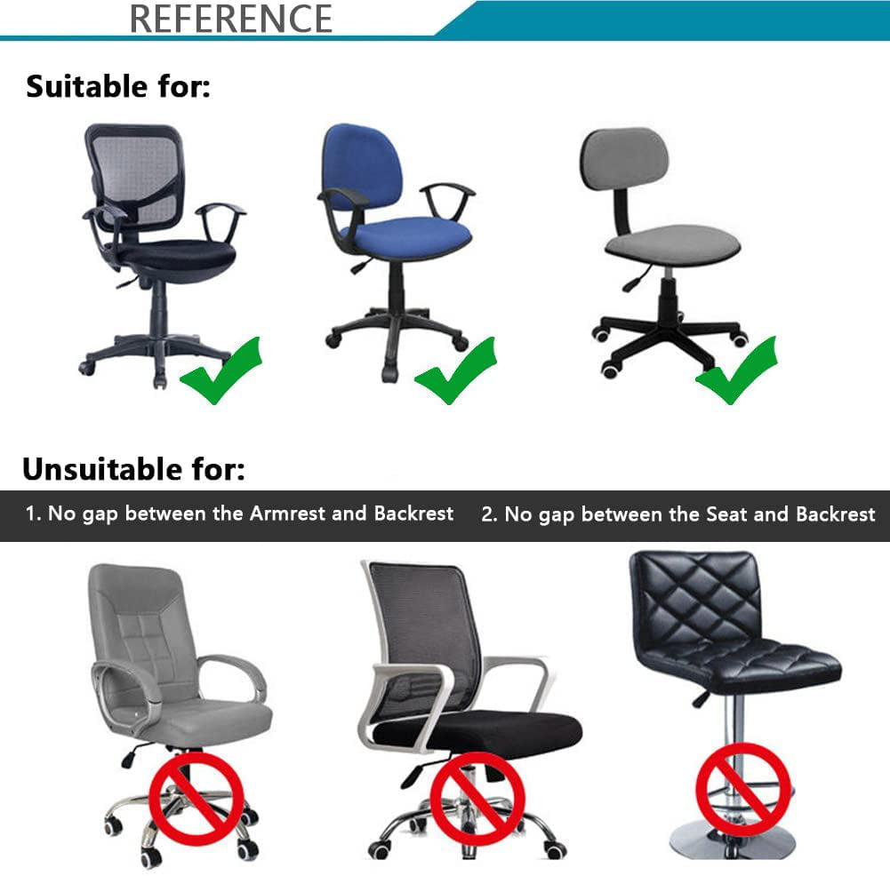 Protective & Stretchable Universal Chair Cover Stretch Rotating Chair Slipcover Melaluxe Computer Office Chair Covers