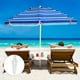 thumbnail image 2 of Costway Sombrilla de playa 2,2 m con bolsa de transporte, sombrilla con protección solar UPF50+, parasol inclinado de exterior, sombrilla con ancla para arena, sombrilla portátil, 2 of 4