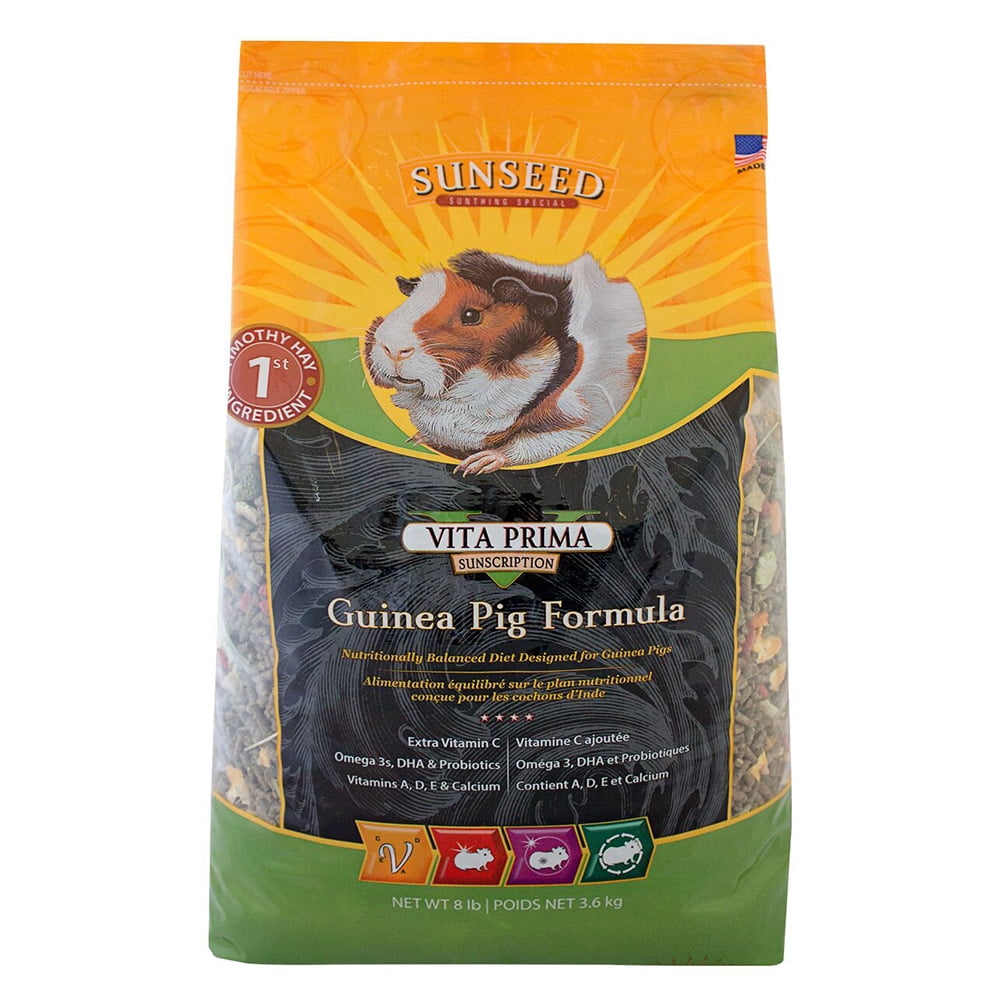 Sunseed Vita Prima Guinea Pig Formula Dry Guinea Pig Food, 8 Lb