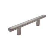 Hestia Hardware Steel Bar Pull For Kitchen and Bathroom Cabinet Hardware Satin Nickel 3" Center to Center, 25 Pack S1.3in.25.SN
