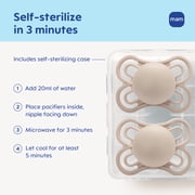 MAM Perfect Night Pacifier, 0-6 Months,Girl, 2 Pack