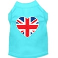 thumbnail image 3 of Pet Dog  Cat Shirt Screen Printed, "British Flag Heart", 3 of 10