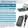 thumbnail image 5 of 90W 19V 4.74A Adapter Charger Compatible with HP Probook 6560b 6570b 6550b 6470b 6450b 4530s 4540s 4440s 4430s, EliteBook 8460p 8470p 8440p 8560p 8760p 2570p 2540p 2560p 2730p 2740p 8460w 8570w 8770w, 5 of 7
