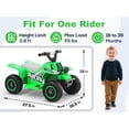 thumbnail image 2 of TOYBSNR 6V Ride on ATV Toys, Toddler Car, Ride on Car w/ Music Player, Electric Car for Boys Girls Aged 1-3 Years, Green, 2 of 6