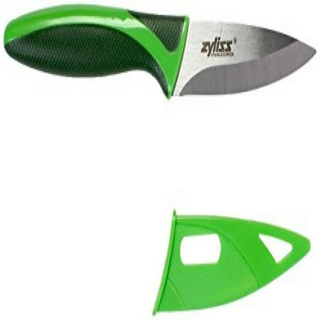 - ZYLISS Paring Knife with Sheath Cover, 3.5-Inch Stainless Steel Blade, Green