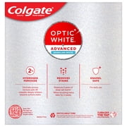 Colgate Optic White Advanced Sparkling White Toothpaste with 2% Hydrogen Peroxide, Mint, 3 Pack, 3.2 OZ