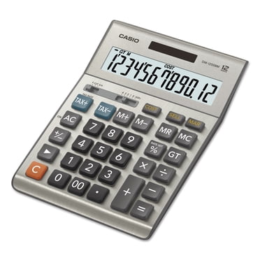 Casio DM-1200BM 12-Digit LCD Desktop Calculator - Multicolor