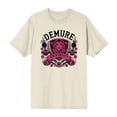 thumbnail image 3 of Demure University Adult Natural Crew Neck Short Sleeve Tee-XL, 3 of 5