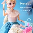 thumbnail image 4 of Princess Lissa & Elsa 5-Piece Extra Large Doll Set with Light-Up Gift Box – Includes 25 Accessories, Makeup Bag, Musical Castle & Flashlight Wand – High-Quality, Durable Toys for 4-6 Year Old Girls –, 4 of 6
