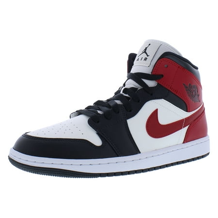 Women's Air Jordan 1 Mid Sail/Gym Red-Off Noir-White (BQ6472 160) - 10