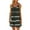 Army Green, variant on Htigea Fashion Stripe Print Sundresses for Women 2025 Summer Sleeveless Crewneck Loose Dresses Casual Flowy Pleated Beach Dress