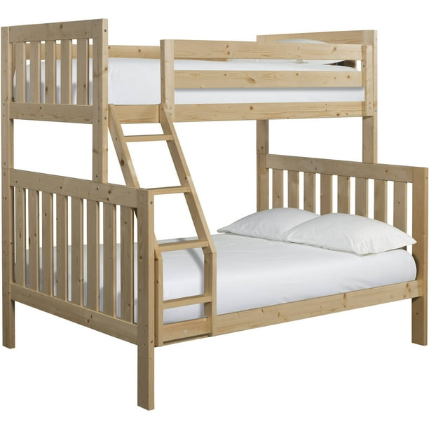 Canwood Lakecrest Twin Over Full Bunk Bed, Natural - Walmart.com