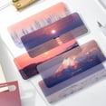 thumbnail image 2 of 5 Pcs Signet Nuages au Crépuscule Simple Ins Paysage PVC Mat Lecture Rétro Marqueur de Page de Livre Carte de Message Fournitures de Papeterie D, 2 of 6