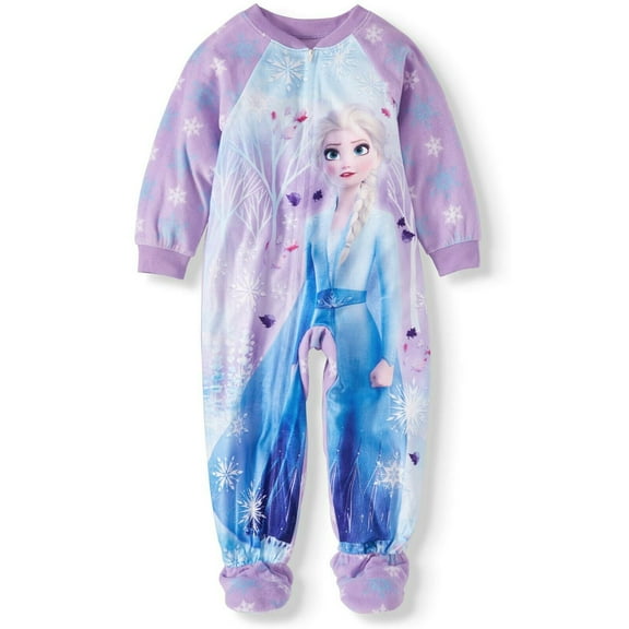 Disney Frozen Elsa Footed Blanket Sleeper Pajama Girl Size 5T