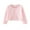 Pink, variant on ZZwxWA Toddler Baby Girls Long Sleeve Cardigan Knitted Shrug Button Closure Lace Cropped Sweaters Tops Outwear