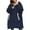 Navy, variant on Wearable Zippered Hooded Slacker Blanket In Autumn And Winter