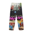 thumbnail image 3 of Lsque Pikmin Print Men's Pajama Pants, Lounge Pant - Comfortable Home Wear,Elastic Waistband, Stylish Design-Large, 3 of 9