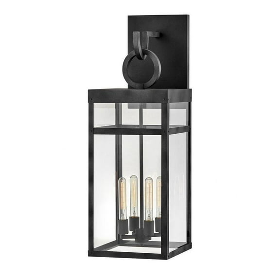4 Light Extra Large Outdoor Wall Lantern-Aged Zinc Finish-Incandescent Lamping Type Bailey Street Home 81-Bel-4312461