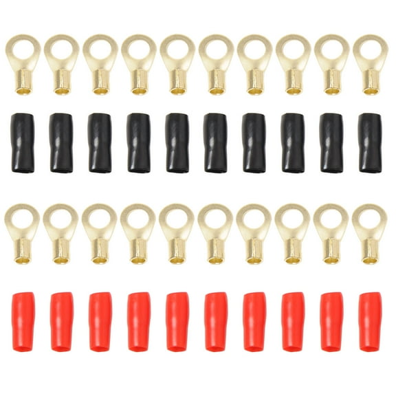 GOOHOCHY Cable Adapter Speaker Wire Connector Red 10Pairs 1.1x0.5x0.3In