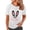 White, variant on Aayomet Womens Summer Tops Womens Casual Scoop Collar Plus Size T Shirts Summer Tops Tee,Red M