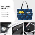 thumbnail image 3 of Fotbe Cute Shark Bolsa de Viaje para Playa - Resistente al Agua, Bolsa Tote de Gran Capacidad y Ligera con 7 Bolsillos para Mujeres y Hombres, 3 of 7