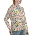thumbnail image 6 of Sikiie Bunny Floral Women's Casual Hoodies Long Sleeve Lightweight Pullover Tops Loose Sweatshirt-Large, 6 of 7