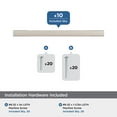 thumbnail image 3 of Amerock Cityscape 3-3/4 inch (96mm) Center-to-Center Satin Nickel Cabinet Pull - 10 Pack, 3 of 5