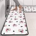thumbnail image 2 of Kitchen Rugs Sets Of 2,White Cow Black Spot Bow Pattern Anti Fatigue Kitchen Mat Rugs Non Slip Washable,Decorative Kitchen Floor Mats for Kitchen,Sink,Laundry,17"x47"+17"x47", 2 of 5