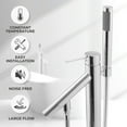thumbnail image 2 of AKDY 43" Freestanding Bathtub Faucet Floor Mount Tub Filler Handheld Bath Wand Shower, 2 of 5