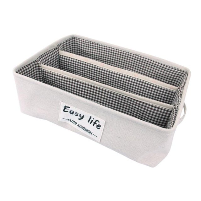 3 celdas moda calcetines sujetador cajón hogar caja de almacenamiento caja de almacenamiento organizador de ropa interior marrón Soledad Calzoncillo de almacenamiento de ropa interior