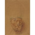 thumbnail image 2 of Anton Raphael Mengs 18x24 Black Ornate Framed Double Matted Museum Art Print Titled: Head of a Bishop (Third Quarter 1700s), 2 of 5