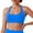 Blue, variant on MVRLSH Sports Jelly Bras for Women Wide Strap Ribbed Medium Impact Padded Workout Gym Underwear Strapless Bra