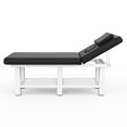 thumbnail image 5 of Stationary Massage Table Folding Bed, Holaki Metal Frame PU Leather Massage Table with Backrest for Treatment Table Physical Therapy Table Spa Facial Bed, 75"Lx31.5"W, 800lbs, Black, 5 of 10