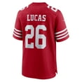 thumbnail image 3 of Men's Nike Chase Lucas  Scarlet San Francisco 49ers Team Game Jersey, 3 of 6