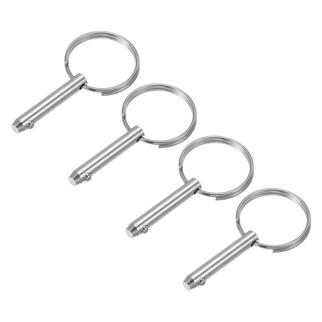 Unique Bargains Acier Inoxydable Quick Release Bimini Top Pin 1.5'Lx0.25'Diax1' Utilisable Long, 4 Pack