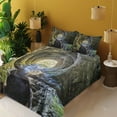 thumbnail image 4 of Ambesonne Grey Fitted & Top Sheet Set with Shams, Buried River, Grey, 4 of 8