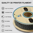 thumbnail image 3 of Graflsoa YOUSU Galaxy Black PLA 3D Printer Filament, 1.75mm, High Strength & Precision, 1kg Spool, Compatible with All FDM 3D Printers (Random Spool Type), 3 of 7